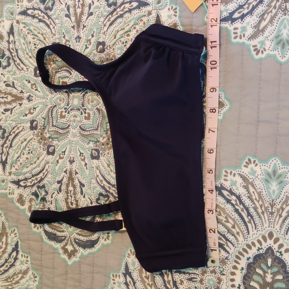 Asymmetrical One Shoulder Bikini Top - Kona Sol Oxford Blue XS